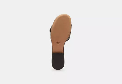 Margot Flat Sandal In Signature Jacquard