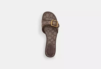 Margot Flat Sandal In Signature Jacquard