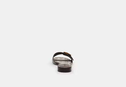Margot Flat Sandal In Signature Jacquard